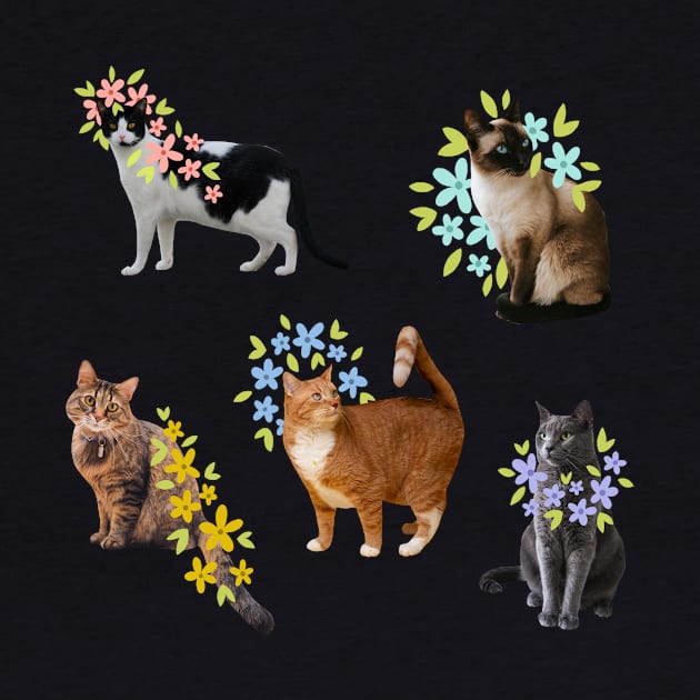 flower kitties by Vaeya